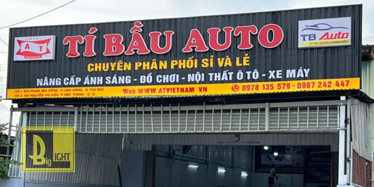 Biển hiệu cho tiệm sửa xe máy