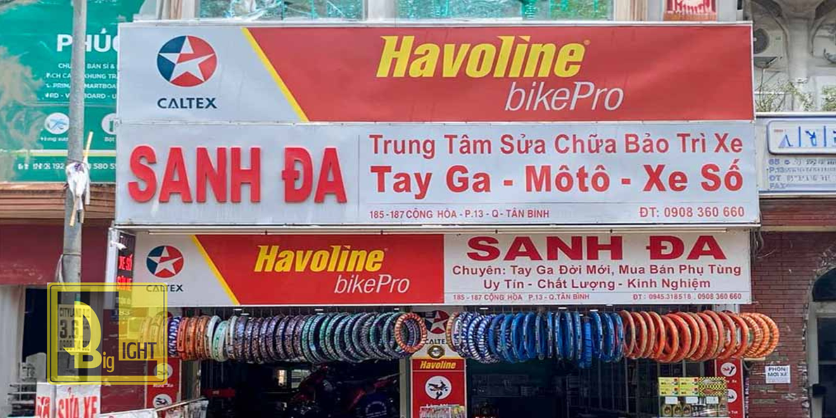 Bảng hiệu sửa xe máy đẹp