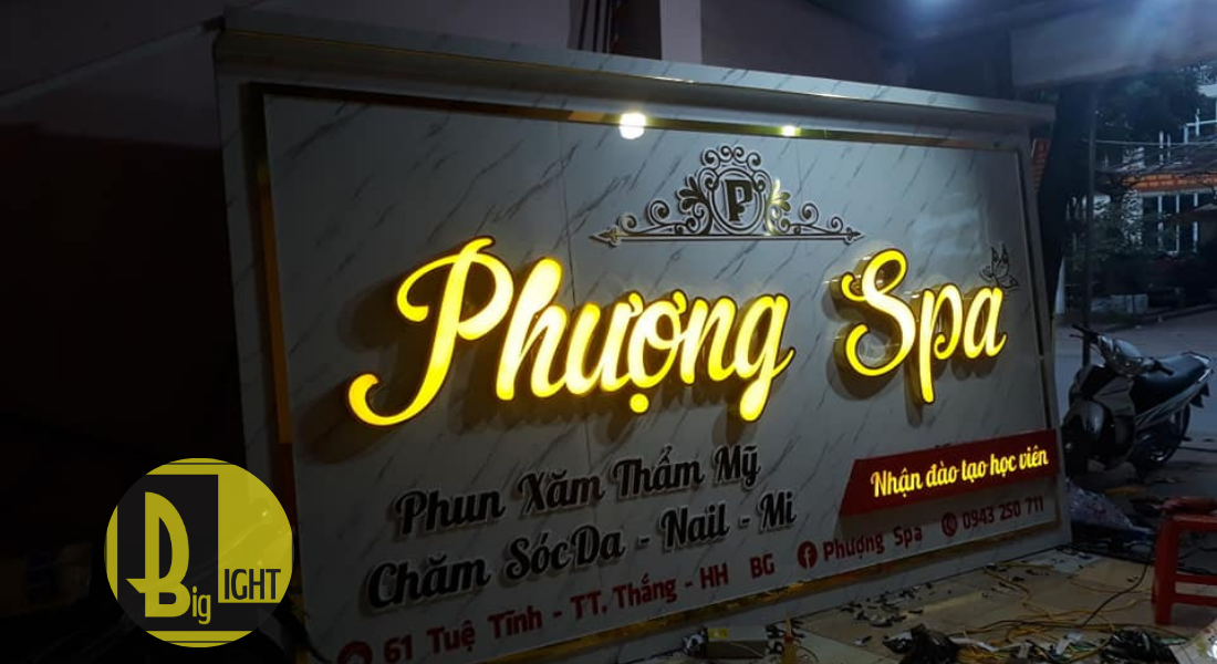 Bảng Hiệu Biển Quảng Cáo Phun Xăm Thẩm Mỹ Đẹp